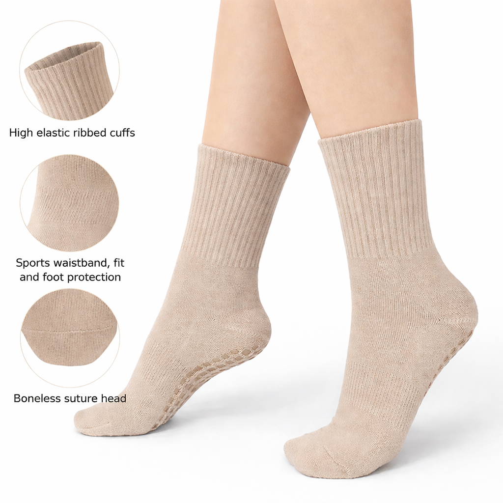 Pilnora™ Long Grip Socks – 3-Pack (Studio Edition)